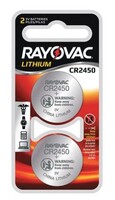 CR2450 LITHIUM 3V BATTERIES 2/PK *FULL PK ONLY*